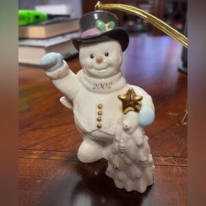 2002 Lenox Snowman Christmas Tree ornament